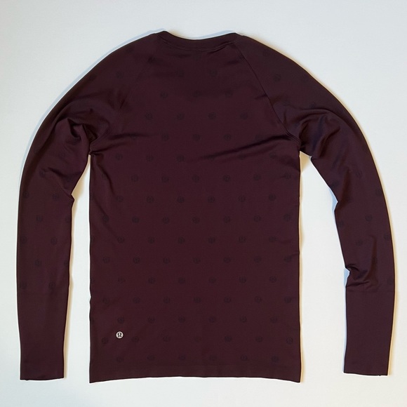 Lululemon Swiftly Tech Long Sleeve Shirt 2.0 Yogo Pop Cassis/Black 8/M Running - Picture 7 of 12